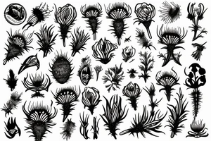 Thistle tattoo idea