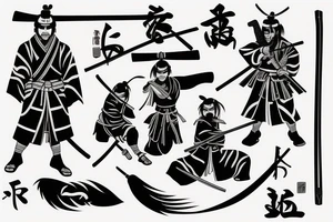 Samurai with a Katana tattoo idea