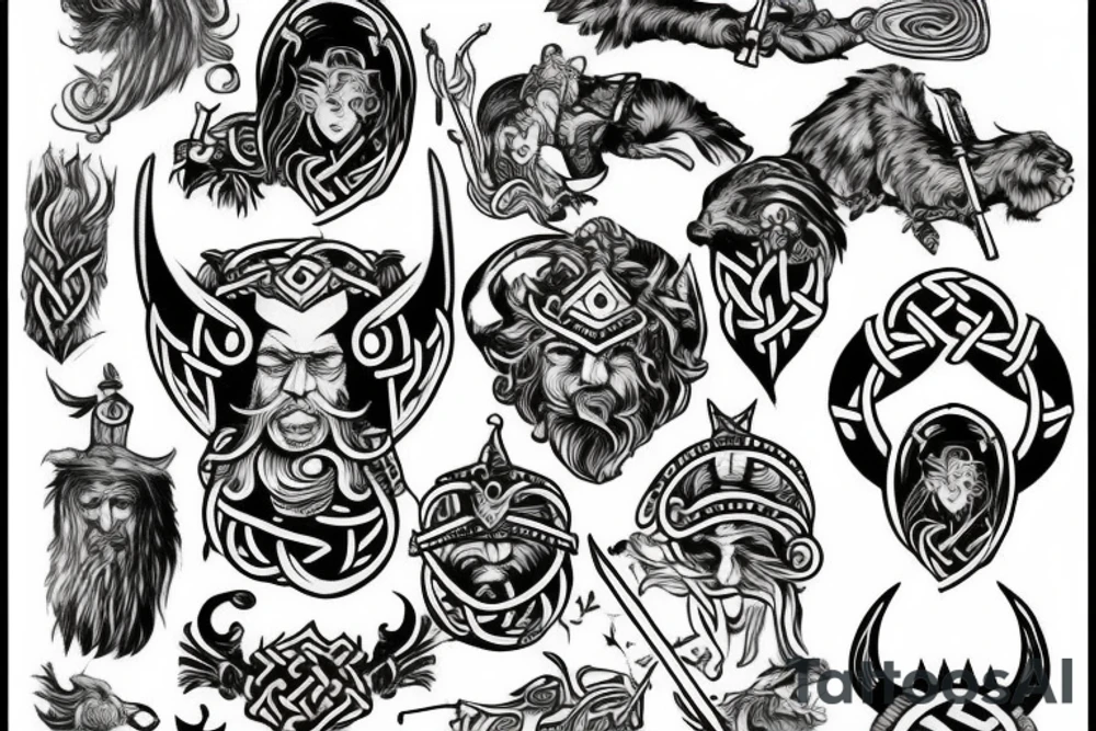 Hero viking tattoo idea