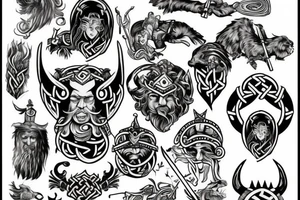 Hero viking tattoo idea