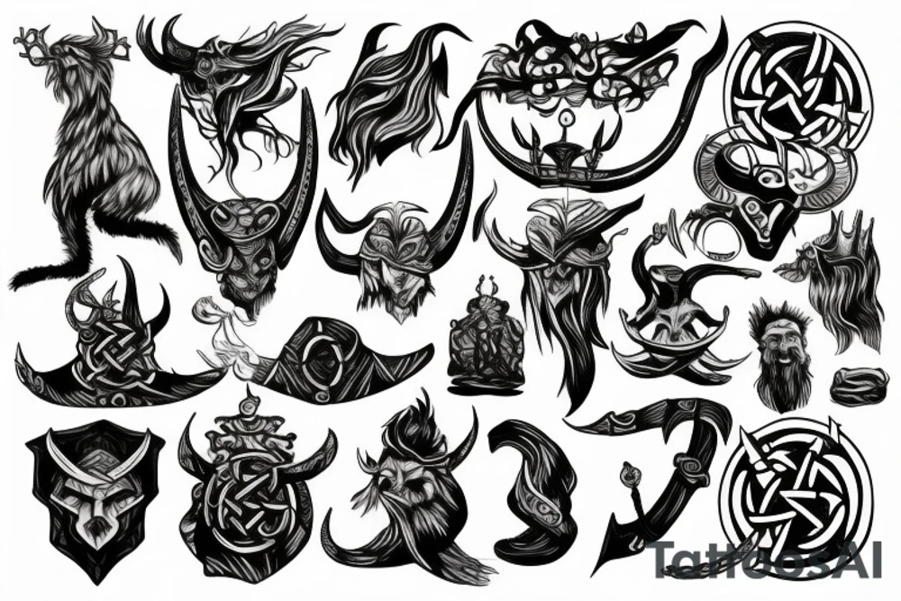 Hero viking tattoo idea