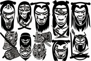 Samurai with a Katana tattoo idea