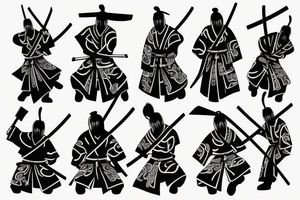 Samurai with a Katana tattoo idea