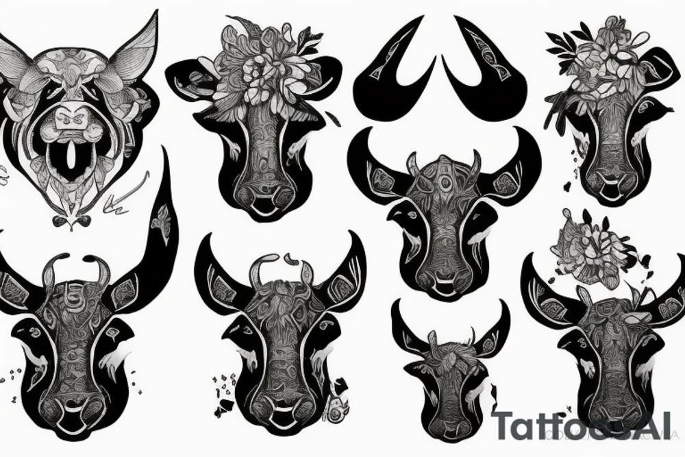 ox head tattoo idea