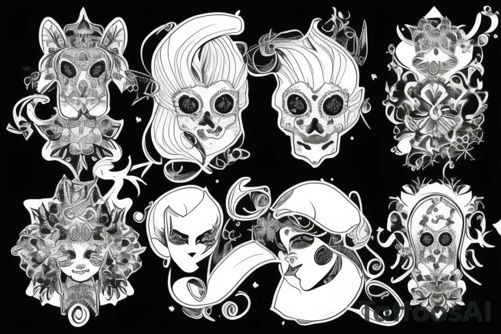 With ruuns about lucky, luxury, famous and talents tattoo idea