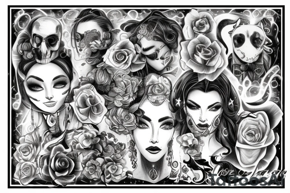 With ruuns about lucky, luxury, famous and talents tattoo idea