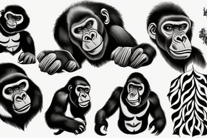 Gorilla tattoo idea
