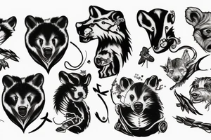 Honey badger tattoo idea