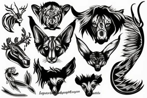 Tough animal tattoo idea