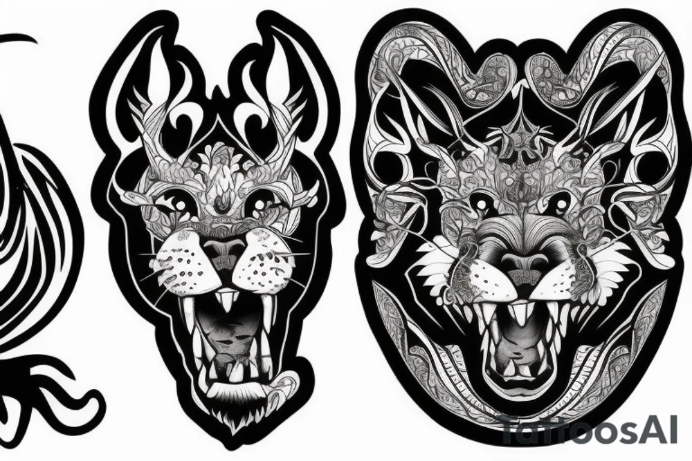Tough animal tattoo idea