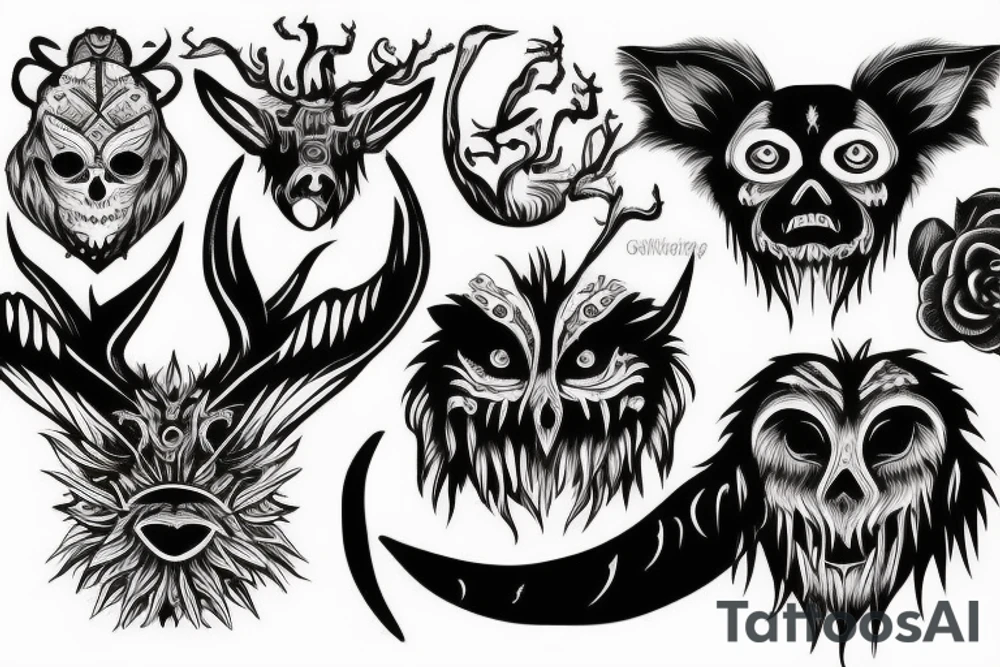 Scary animal tattoo idea