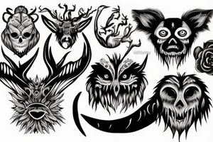 Scary animal tattoo idea