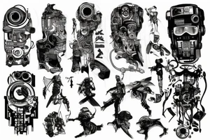cyberpunk tattoo idea