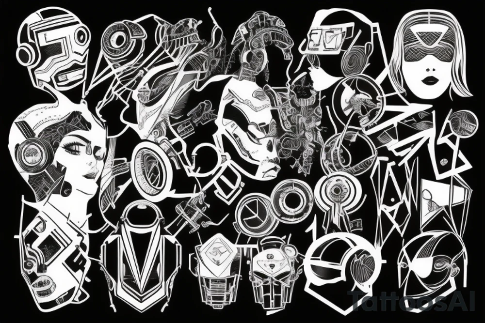 cyberpunk tattoo idea