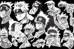 Kakashi Hatake tattoo idea