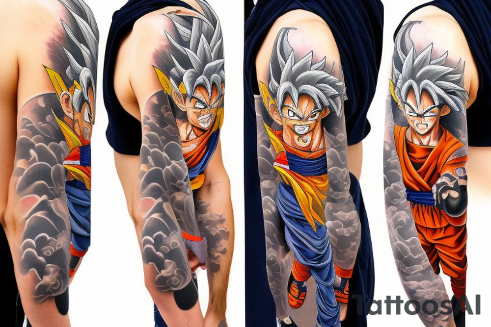 Thug Goku tattoo idea