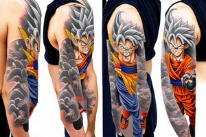 Thug Goku tattoo idea