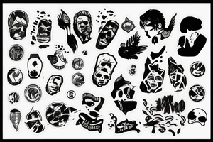 fading away like an old sticker tattoo idea