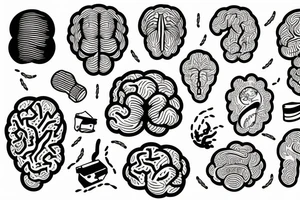 sick brain ill tattoo idea