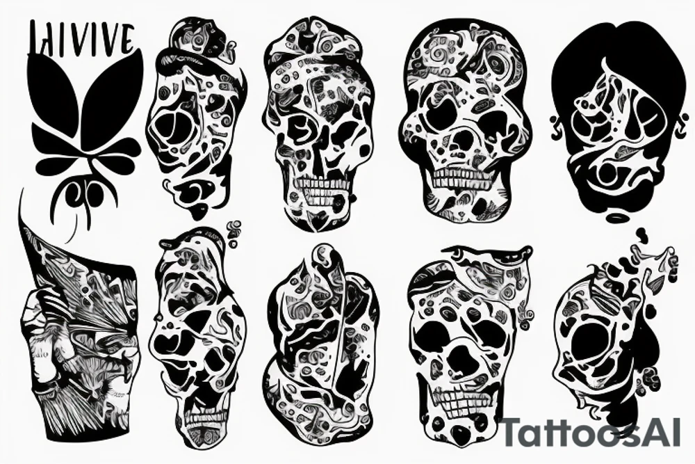 half alive tattoo idea