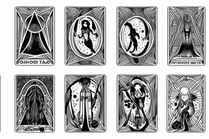 moon tarot card tattoo idea