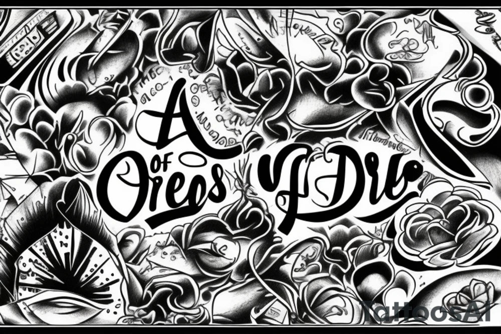 A life of dreams and diamonds tattoo idea