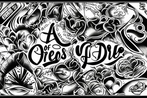 A life of dreams and diamonds tattoo idea