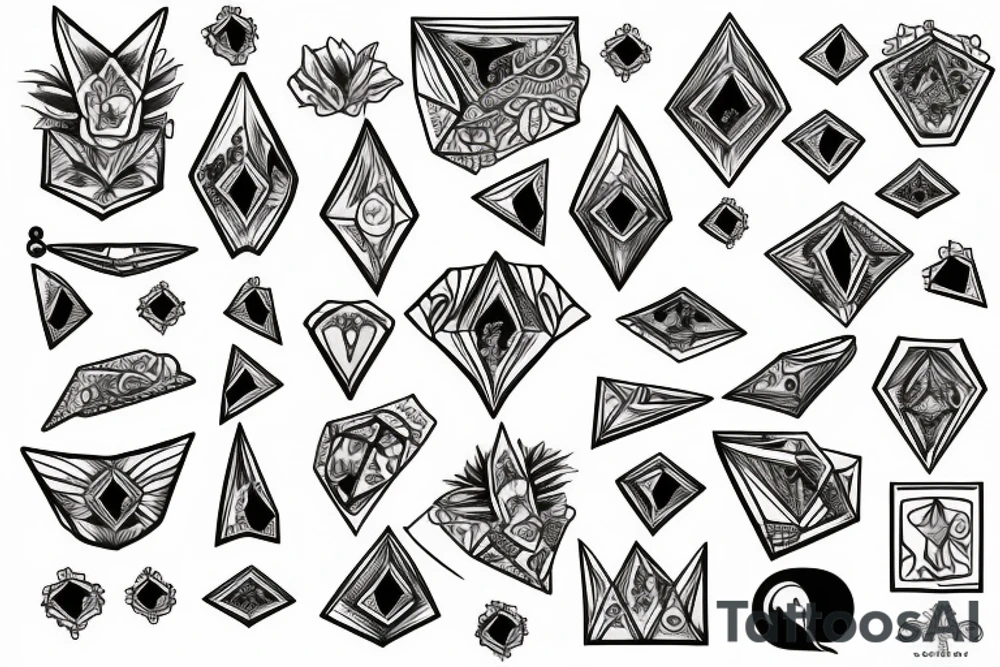 A life of dreams and diamonds tattoo idea