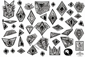 A life of dreams and diamonds tattoo idea