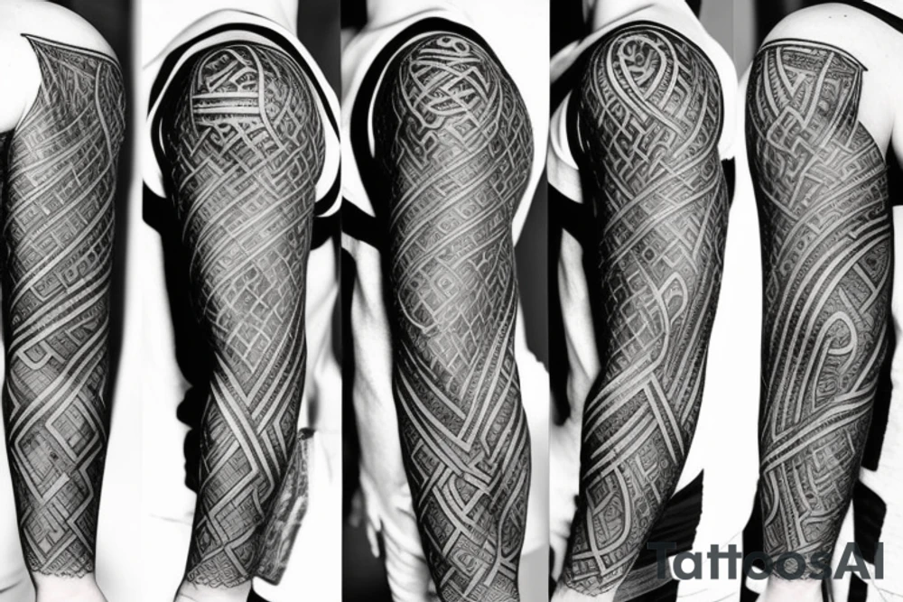 Viking sleeve tattoo idea