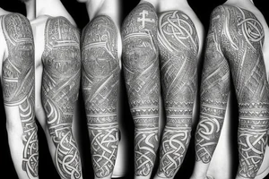 Viking sleeve tattoo idea