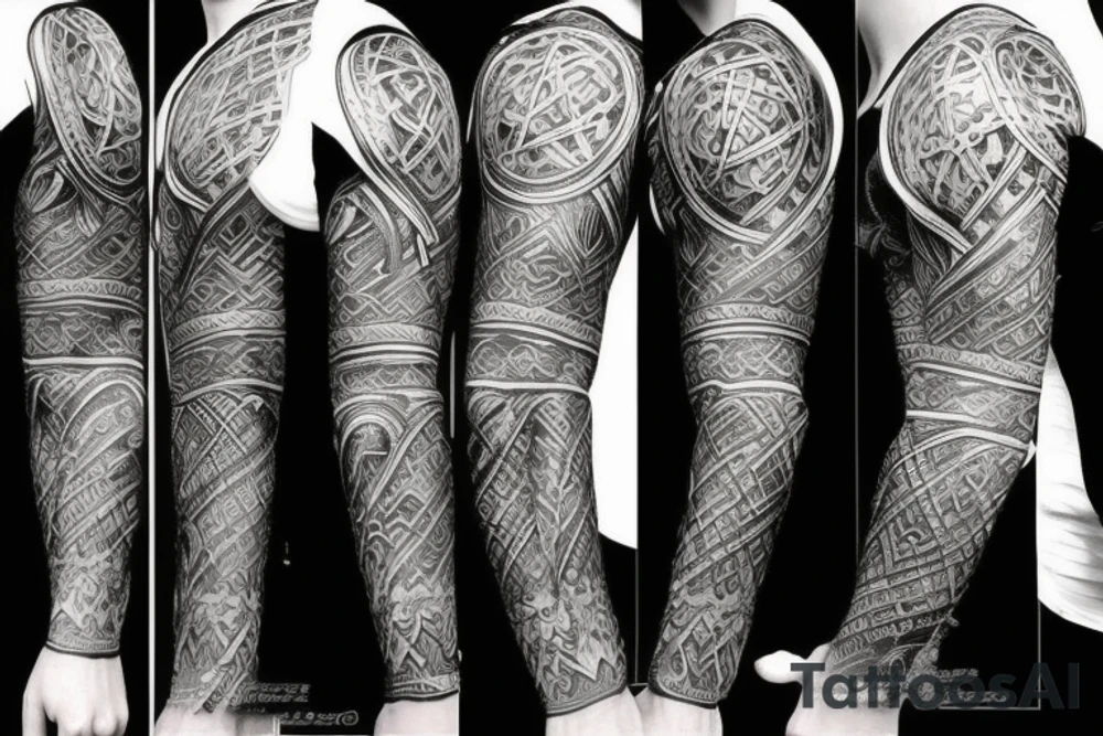Viking sleeve tattoo idea