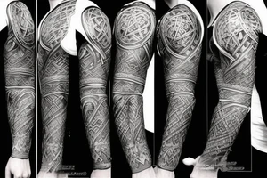 Viking sleeve tattoo idea