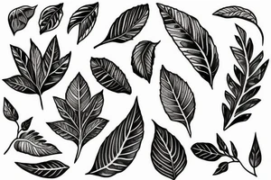 ivy leaves tattoo idea