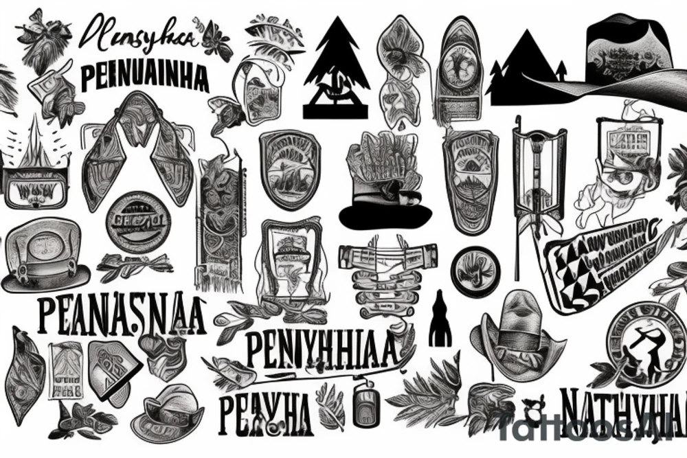 Country music hiking Pennsylvania camping death National parks folk music gypsy tattoo idea
