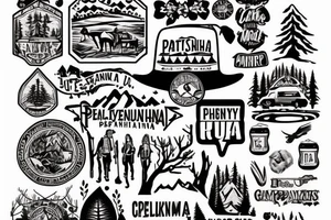 Country music hiking Pennsylvania camping death National parks folk music gypsy tattoo idea