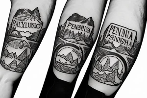 Country music hiking Pennsylvania camping death National parks folk music gypsy tattoo idea