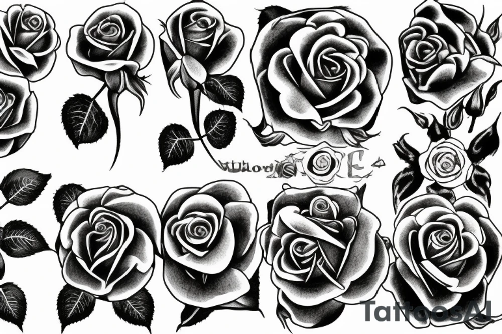 Bleeding rose tattoo idea