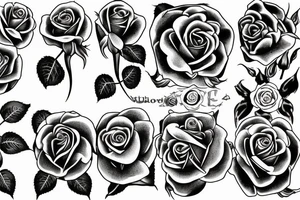 Bleeding rose tattoo idea