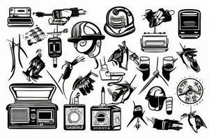 Electrical trade tattoo idea