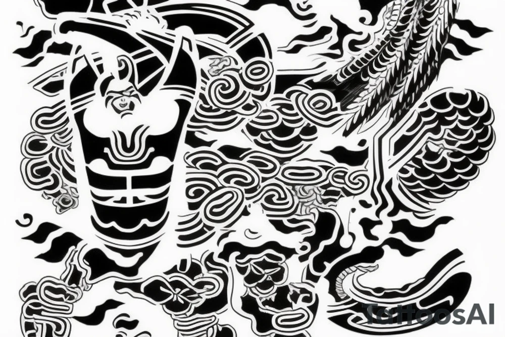 Japanese hieroglyph with the inscription Grishin Alexander tattoo idea