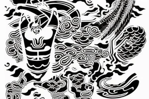 Japanese hieroglyph with the inscription Grishin Alexander tattoo idea