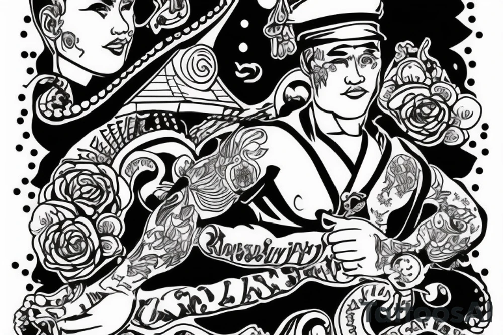 Russian sailor for the Navy tattoo idea