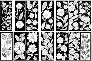 Wild flowers, botanical painting tattoo idea
