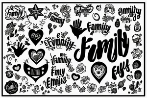 Words : “Family Is Everything” tattoo idea