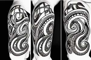 Octopus playing guitar tattoo idea