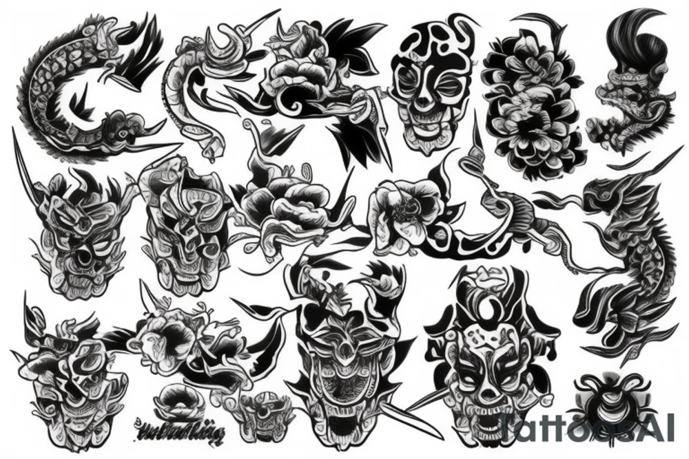 THAI,JAPAN,YAKUZA tattoo idea