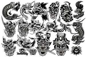 THAI,JAPAN,YAKUZA tattoo idea