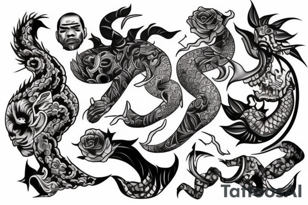 THAI yakuza tattoo idea
