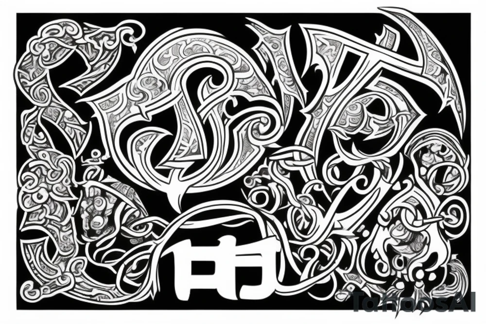 Rune thai tattoo idea